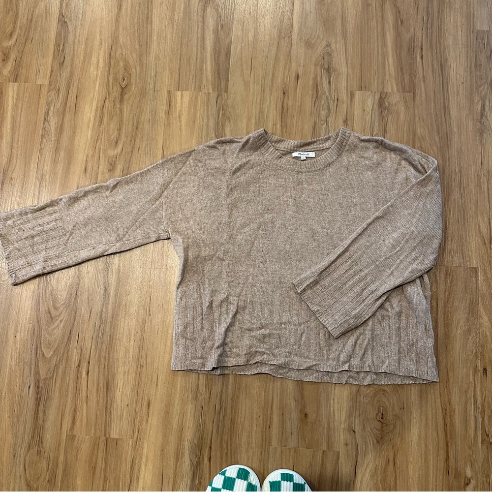 Madewell simple camel sweater
